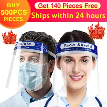 500PCS Set Reusable Safety Transparent Protective Face Shield Mask Dust-Proof Oil-Proof Anti-Splash Face Protection Mask
500PCS Set Reusable Safety Transparent Protective Face Shield Mask Dust-Proof Oil-Proof Anti-Splash Face Protection Mask