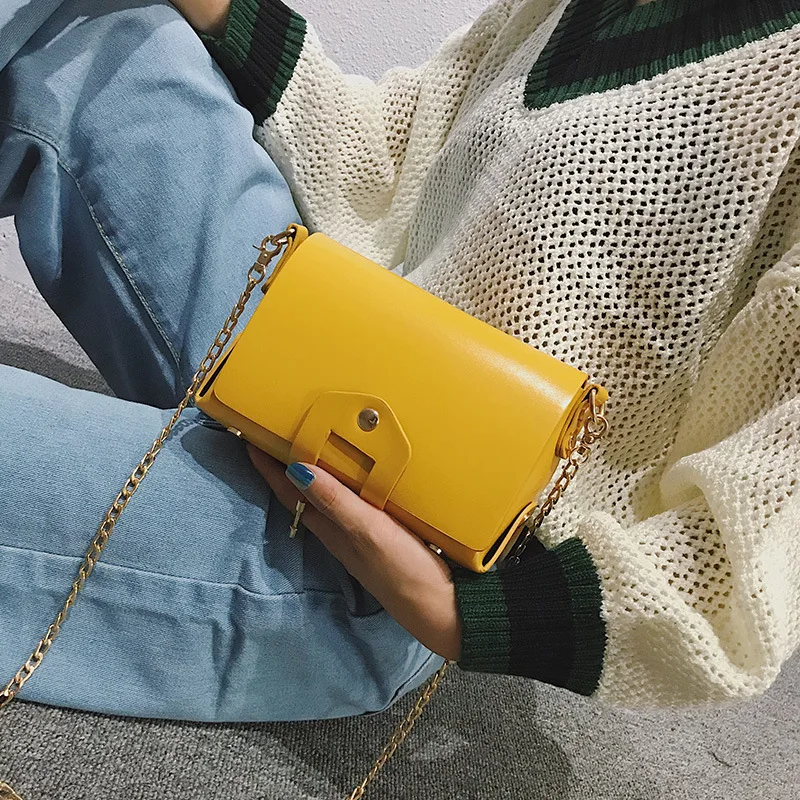 2018 Autumn New Style Bright Surface Flip Rivet Square Sling Bag Korean-style Versatile Chain Crossbody Bag
2018 Autumn New Style Bright Surface Flip Rivet Square Sling Bag Korean-style Versatile Chain Crossbody Bag