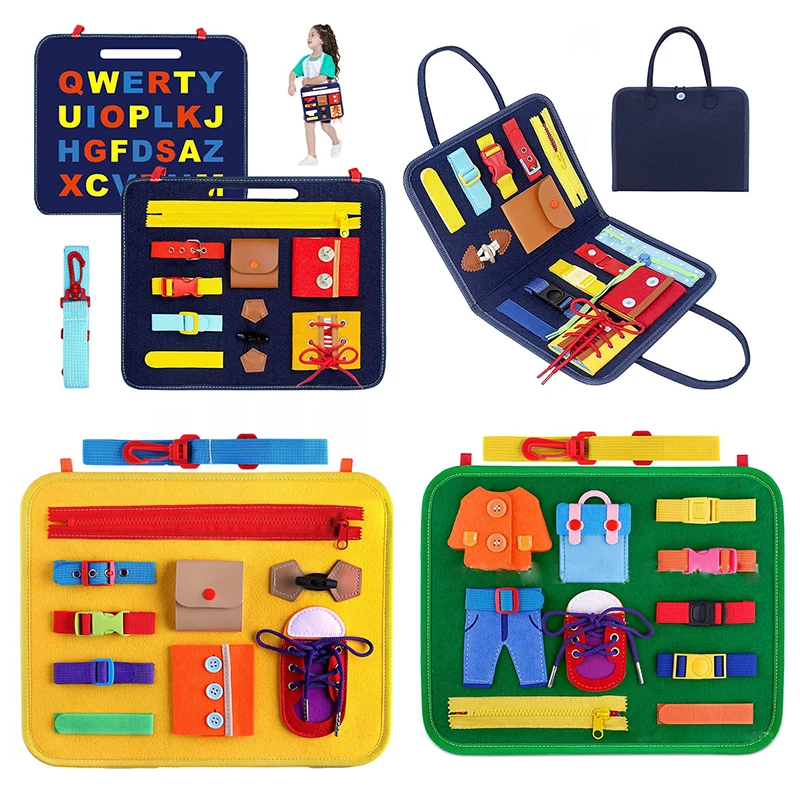 Busy Board Buckle Montessori Toy Essential Educational Sensory Board For Toddler Ntelligence Development Zip Button Lace Up Tool
Busy Board Buckle Montessori Toy Essential Educational Sensory Board For Toddler Ntelligence Development Zip Button Lace Up Tool