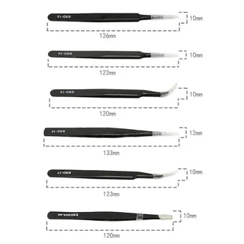 HOT 9Pcs ESD Stainless Steel Tweezers Set Repair Tool Kit Anti Static for Electronics Phone Repairing NDS
HOT 9Pcs ESD Stainless Steel Tweezers Set Repair Tool Kit Anti Static for Electronics Phone Repairing NDS