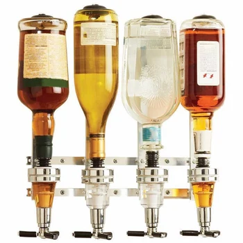 Alloy Wall Mount Stand 4 Bottle Drinks Optics Bar Butler Spirits Wine Beer Whiskey Drink Dispenser-silver color
Alloy Wall Mount Stand 4 Bottle Drinks Optics Bar Butler Spirits Wine Beer Whiskey Drink Dispenser-silver color