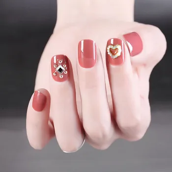 24pcs/boxed Short Wearing Manicure Girl Sweet Bean Paste Peach press on nails Lovely White Office Work acrylic nails with glue
24pcs/boxed Short Wearing Manicure Girl Sweet Bean Paste Peach press on nails Lovely White Office Work acrylic nails with glue