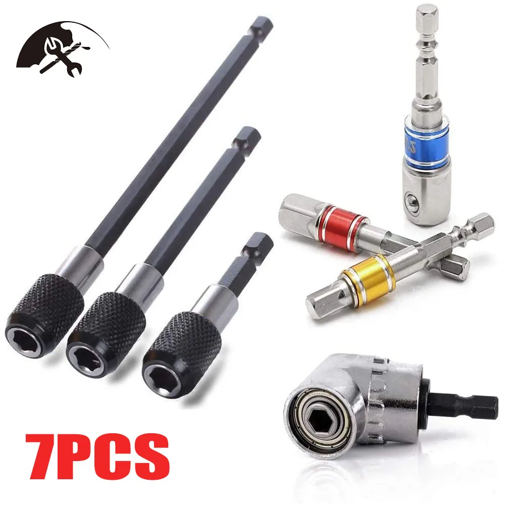 7PCS Extension Bar Hex Shank Socket Adapter Drill Bit Impact Socket Square Nut Driver Bit 1/4 Hex Shank Screwdriver Bit Holder
7PCS Extension Bar Hex Shank Socket Adapter Drill Bit Impact Socket Square Nut Driver Bit 1/4 Hex Shank Screwdriver Bit Holder