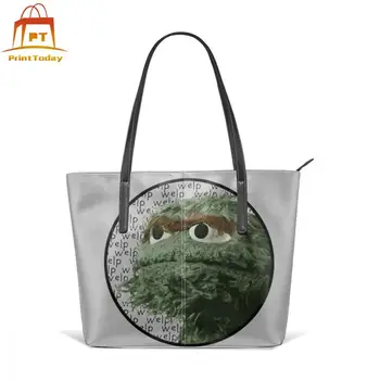 Sesame Street Elmo Handbag Oscar Welp Typography Top-handle Bags Trendy Teenage Leather Tote Bag University Wide Women Handbags
Sesame Street Elmo Handbag Oscar Welp Typography Top-handle Bags Trendy Teenage Leather Tote Bag University Wide Women Handbags