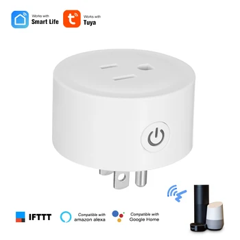 Mini Smart Plug WiFi Power Socket US Tuya APP Remote Control Timer Voice Control Compatible with Amazon Alexa for Google Home
Mini Smart Plug WiFi Power Socket US Tuya APP Remote Control Timer Voice Control Compatible with Amazon Alexa for Google Home