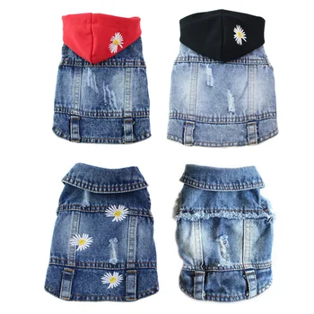 Jeans Pet Dog Vest Shirts Clothes Summer Puppy Cat Hole Denim T-shirt Casual Cowboy Jacket For Small Dogs Chihuahua Coat Costume 
Jeans Pet Dog Vest Shirts Clothes Summer Puppy Cat Hole Denim T-shirt Casual Cowboy Jacket For Small Dogs Chihuahua Coat Costume