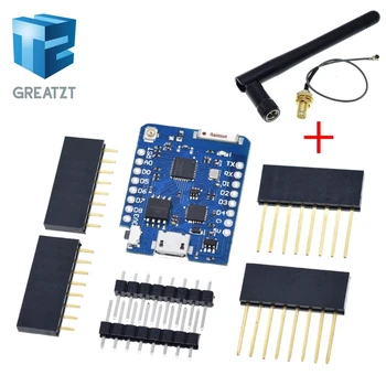 GREATZT D1 mini Pro - 16M bytes external antenna connector ESP8266 WIFI for WEMOS
GREATZT D1 mini Pro - 16M bytes external antenna connector ESP8266 WIFI for WEMOS