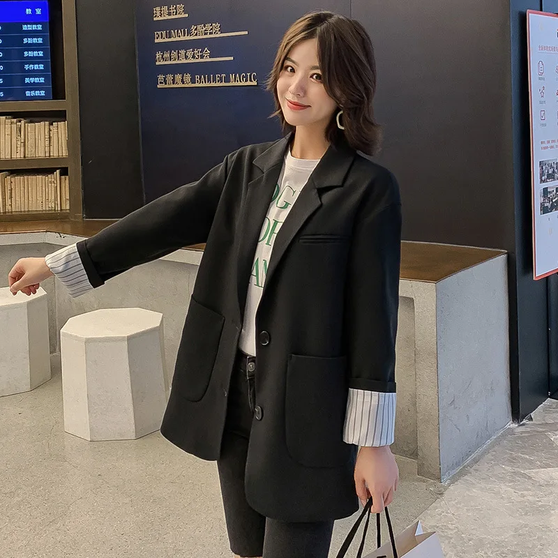 2019 Autumn New Style Korean-style WOMEN'S Top Casual Loose-Fit Versatile Suit Long Sleeve Slimming Small Suit Coat Women's 
2019 Autumn New Style Korean-style WOMEN'S Top Casual Loose-Fit Versatile Suit Long Sleeve Slimming Small Suit Coat Women's