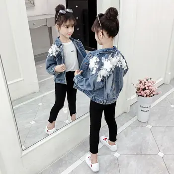 Toddler Girl Denim Jacket Long Sleeve Jeans Jacket with Flower for Kids Girl Spring Sweet Coat New Style Fashion Children Coats
Toddler Girl Denim Jacket Long Sleeve Jeans Jacket with Flower for Kids Girl Spring Sweet Coat New Style Fashion Children Coats