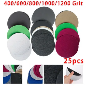 25pcs/Set 125mm 400-1200 Grits Waterproof Sandpaper Wet Dry Hook Loop Furniture Wood Abrasive Paper Disc Abrasive Tools
25pcs/Set 125mm 400-1200 Grits Waterproof Sandpaper Wet Dry Hook Loop Furniture Wood Abrasive Paper Disc Abrasive Tools