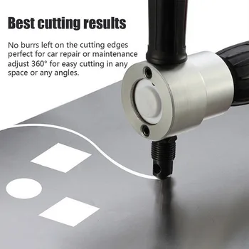 Metal Cutting Double Head Sheet Nibbler Saw Cutter Tool Drill Attachment Free Cutting Tool Nibbler Sheet Metal Cut Hardware Tool
Metal Cutting Double Head Sheet Nibbler Saw Cutter Tool Drill Attachment Free Cutting Tool Nibbler Sheet Metal Cut Hardware Tool