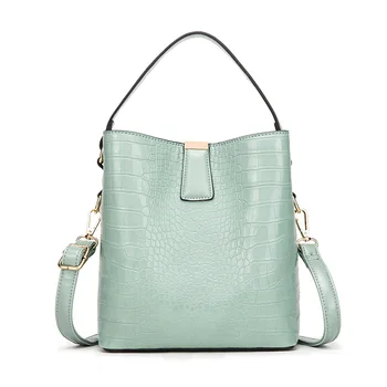 New leisure crocodile Women bucket bag shoulder bag high-grade pattern Pu leather messenger bag large capacity handbags
New leisure crocodile Women bucket bag shoulder bag high-grade pattern Pu leather messenger bag large capacity handbags