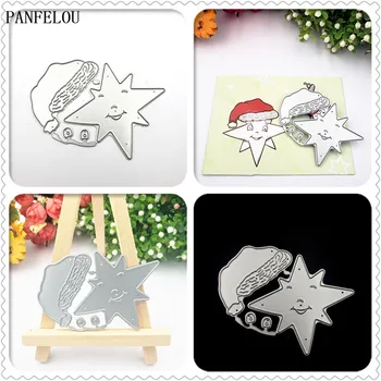 7.5x6.3cm Christmas happy New Year Santa hat star Carbon Steel Cutter paper die cutting dies Scrapbooking/DIY Embossing cards
7.5x6.3cm Christmas happy New Year Santa hat star Carbon Steel Cutter paper die cutting dies Scrapbooking/DIY Embossing cards