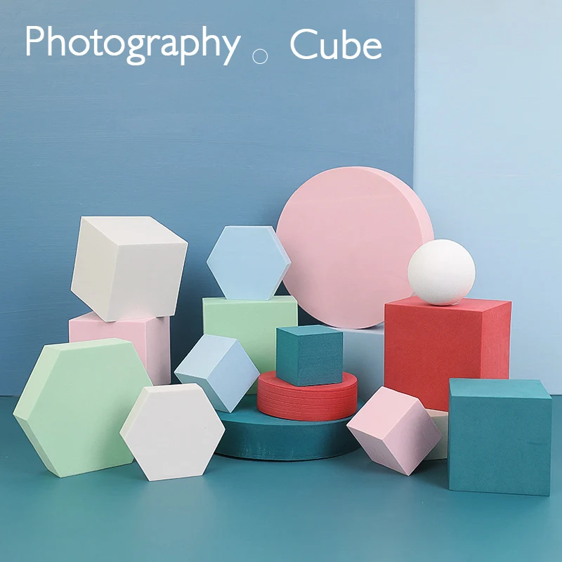 Набор для фотосъемки твердый пенопласт геометрический куб материал реквизит