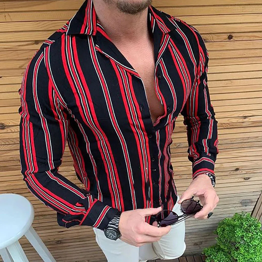 Mens Autumn Loose New Fashion Casual Daily Stripe Printed Long sleeve Shirt Top Blouse Wholesale Free Ship рубашка мужская Z4
Mens Autumn Loose New Fashion Casual Daily Stripe Printed Long sleeve Shirt Top Blouse Wholesale Free Ship рубашка мужская Z4
