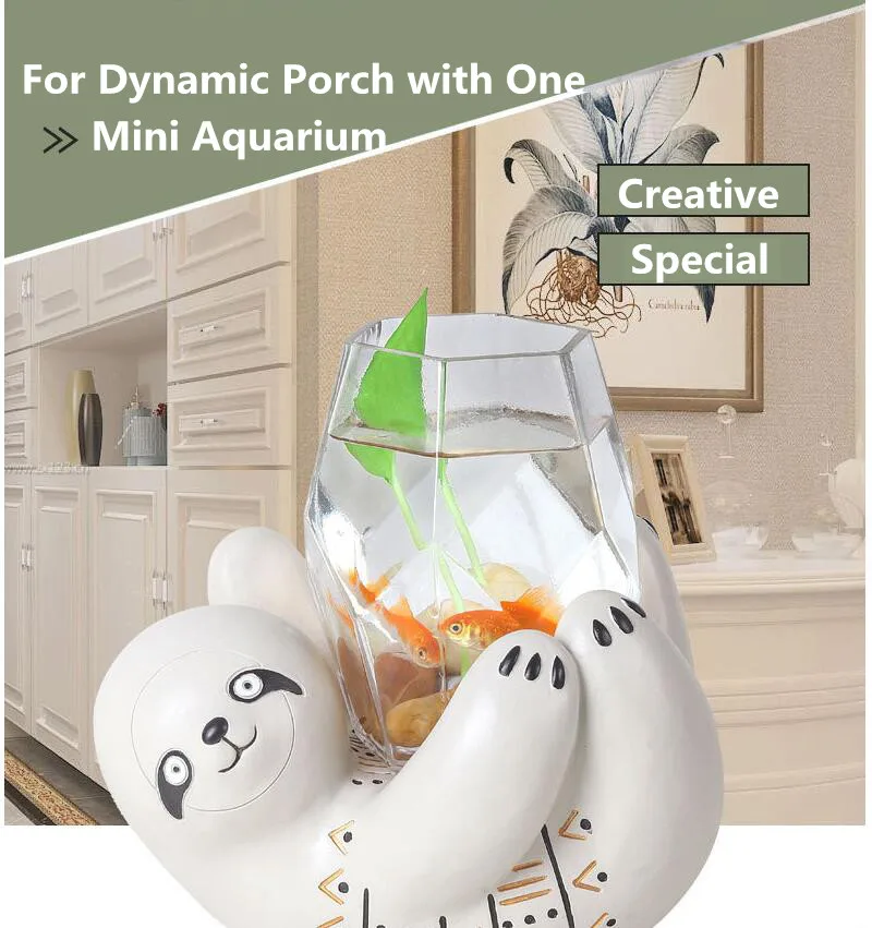 6 Freshwater Mini Fish Tank Aquarium Aquatic Pet Supplies Portable Desktop Office Decoration Freshwater Fish Bowls Handmade Gift