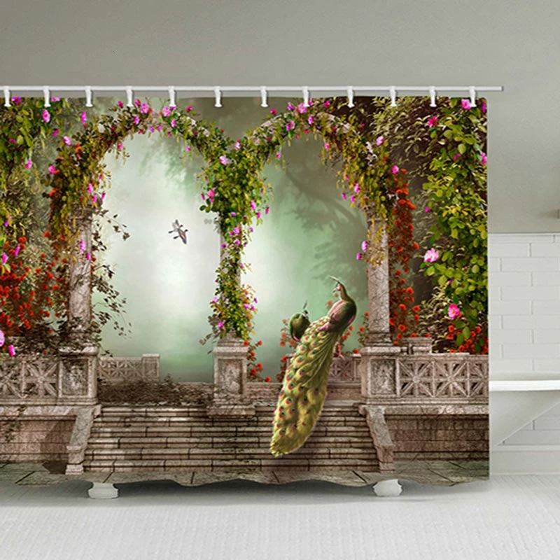 Peacock Arch Beautiful Oil 3D Landscape Shower Curtain Sea Bath Single Printing Waterproof Polyester For Bathroom Decor 180x200
Peacock Arch Beautiful Oil 3D Landscape Shower Curtain Sea Bath Single Printing Waterproof Polyester For Bathroom Decor 180x200
