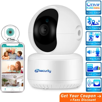 HD 1080P Auto Tracking IP Camera AI Human Detect Wireless Home Security Camera WiFi SD Card Audio Alarm CCTV Video Surveillance
HD 1080P Auto Tracking IP Camera AI Human Detect Wireless Home Security Camera WiFi SD Card Audio Alarm CCTV Video Surveillance
