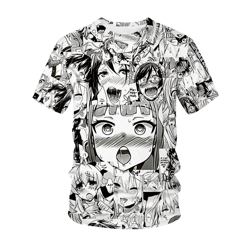 Фото Женская и мужская футболка в стиле хип-хоп с 3D-принтом | Мужская одежда