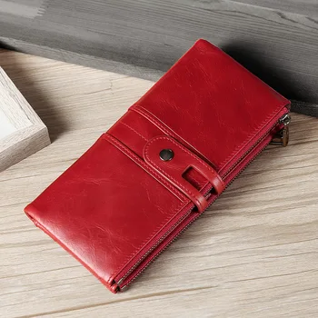 Women Wallets Brand Design High Quality Genuine Leather Wallet Female Hasp Fashion Dollar Price Long Purse Card Holder
Women Wallets Brand Design High Quality Genuine Leather Wallet Female Hasp Fashion Dollar Price Long Purse Card Holder