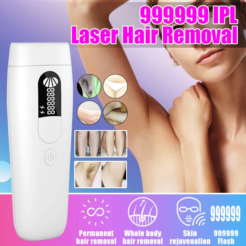 999999 Flash 2 in 1 IPL Laser Shaver Epilator Ice Feeling Painless Hair Hair Removal Scraping Female Body Depilation Machine
999999 Flash 2 in 1 IPL Laser Shaver Epilator Ice Feeling Painless Hair Hair Removal Scraping Female Body Depilation Machine