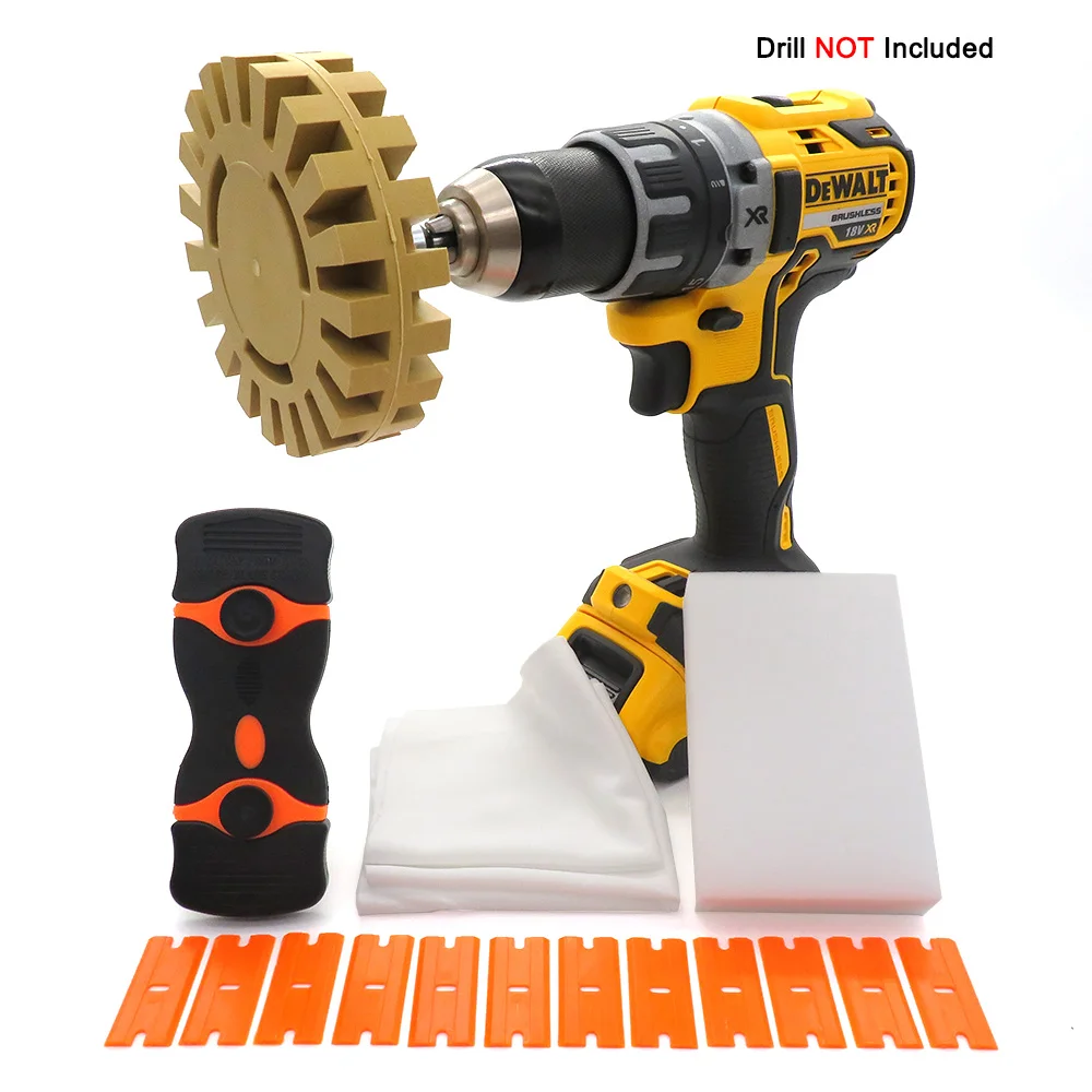 4" 100MM Rubber Eraser Wheel/Strip Off Wheels Set- Pinstripe, Double Sided Adhesive, Vinyl Decal, Graphics Removal Tool
4" 100MM Rubber Eraser Wheel/Strip Off Wheels Set- Pinstripe, Double Sided Adhesive, Vinyl Decal, Graphics Removal Tool