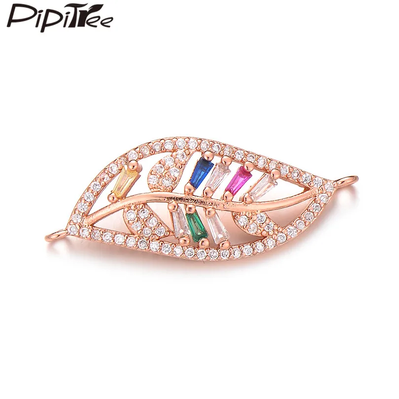 Pipitree Beautiful Multi Cubic Zirconia Leaf Charm fit Bracelet Necklace DIY Connector Hollow Leaves Charms for Jewelry Making
Pipitree Beautiful Multi Cubic Zirconia Leaf Charm fit Bracelet Necklace DIY Connector Hollow Leaves Charms for Jewelry Making
