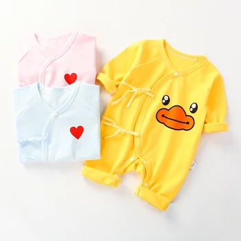 Baby Clothes Spring Autumn Cotton Climbing Pajamas Newborn Siamese Coat One-piece Sleeping Romper Long Sleeve Belt Breathable
Baby Clothes Spring Autumn Cotton Climbing Pajamas Newborn Siamese Coat One-piece Sleeping Romper Long Sleeve Belt Breathable