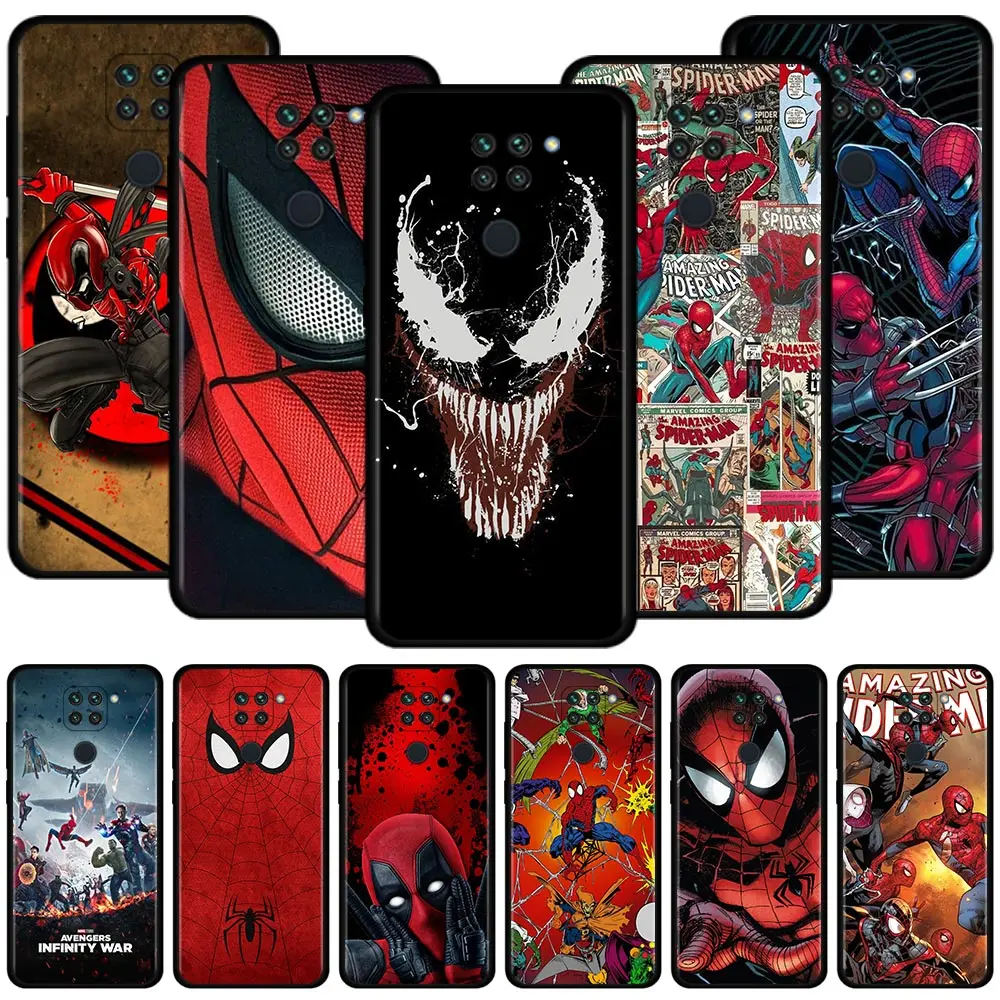 Чехол для телефона Xiaomi Redmi Note 9S 9 8 10 Pro Max 9C 7 9A 8T 9T 7A Защитные Чехлы комиксы Marvel