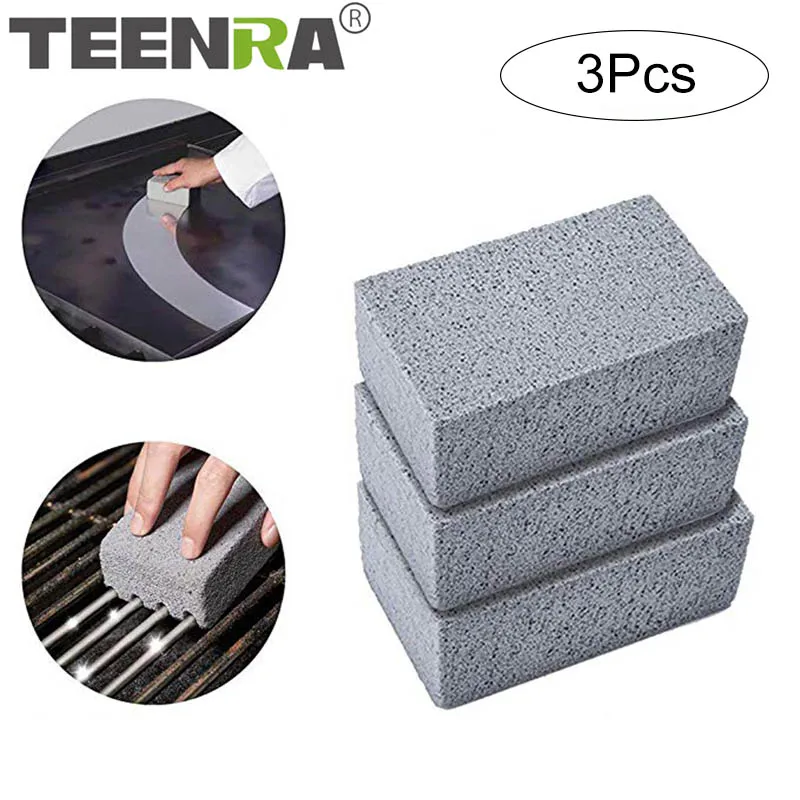 TEENRA 3Pcs BBQ Grill Cleaning Stone Non Slip Handheld Odorless Barbecue Clean Bricks Grill Removing Stains Brush
TEENRA 3Pcs BBQ Grill Cleaning Stone Non Slip Handheld Odorless Barbecue Clean Bricks Grill Removing Stains Brush