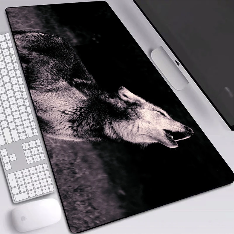 Wolf Howl Predator Mat Pad Big Mouse-Pad Locking Edge Gamer Mouse Non-slip Accurate-control Desktop Game 900x400mm | Компьютеры и офис