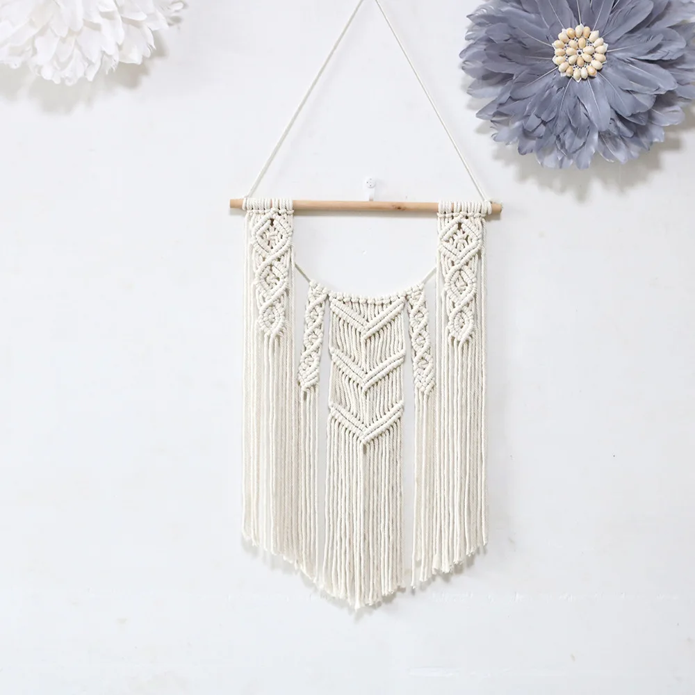 Macrame BOHO Hand woven Tapestry Tassel Sofa Background Pendant Nordic Art Wall Hanging Tapestries for Living Room Home Decor
Macrame BOHO Hand woven Tapestry Tassel Sofa Background Pendant Nordic Art Wall Hanging Tapestries for Living Room Home Decor
