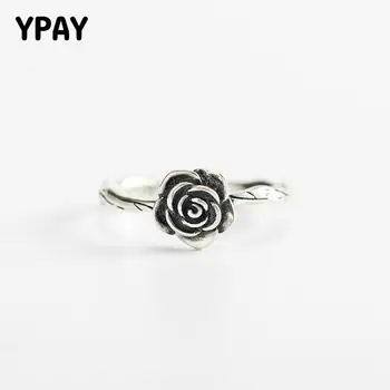 YPAY Genuine 925 Sterling Silver Rings Vintage Rose Flower New Arrival Open Adjustable Ring for Women Fine Jewelry Gift YMR227
YPAY Genuine 925 Sterling Silver Rings Vintage Rose Flower New Arrival Open Adjustable Ring for Women Fine Jewelry Gift YMR227