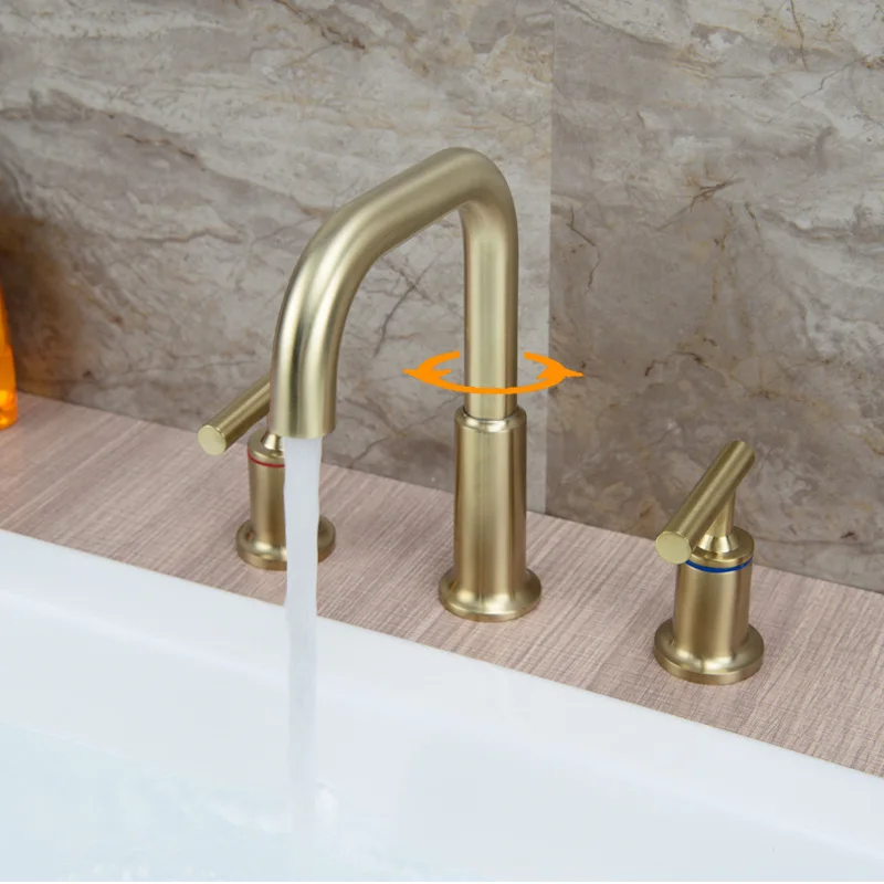 Guangdong source factory can be customized copper fission lavatory all three Kong Shuang put lavabo bathroom ark faucet
Guangdong source factory can be customized copper fission lavatory all three Kong Shuang put lavabo bathroom ark faucet