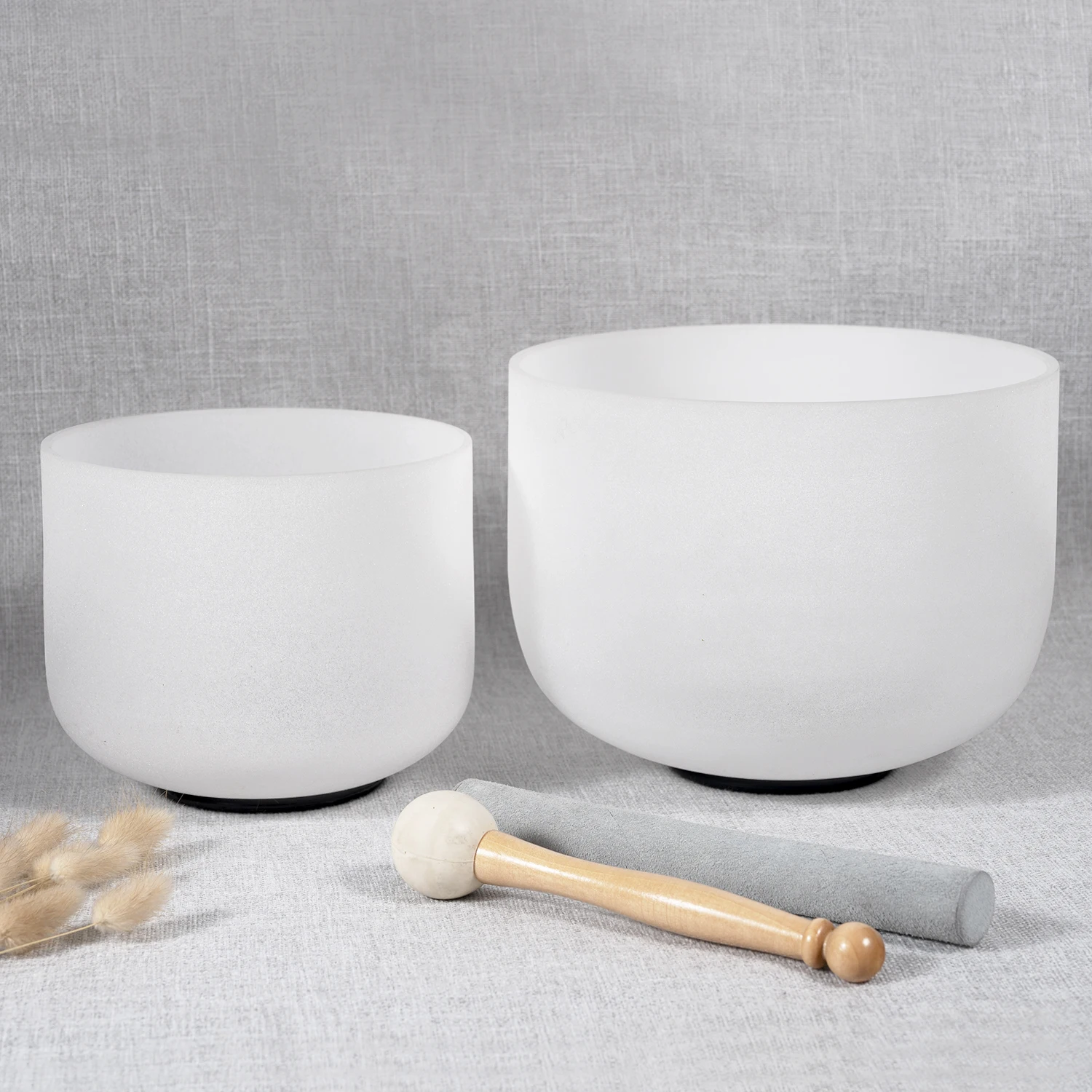 Diaezor Frosted Quartz Crystal Singing Bowl Set Of 2pcs 8Inch And 10Inch With Free Mallet/O-ring For Meditation 440Hz or 432Hz
Diaezor Frosted Quartz Crystal Singing Bowl Set Of 2pcs 8Inch And 10Inch With Free Mallet/O-ring For Meditation 440Hz or 432Hz