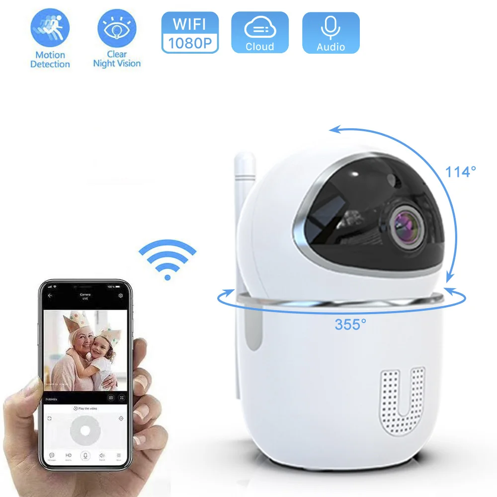 720P 1080P Mini WIFI IP Camera Wireless Auto Track Home Security Network Motion Senso Wifi Camera Night Vision P2P Baby Monitor
720P 1080P Mini WIFI IP Camera Wireless Auto Track Home Security Network Motion Senso Wifi Camera Night Vision P2P Baby Monitor