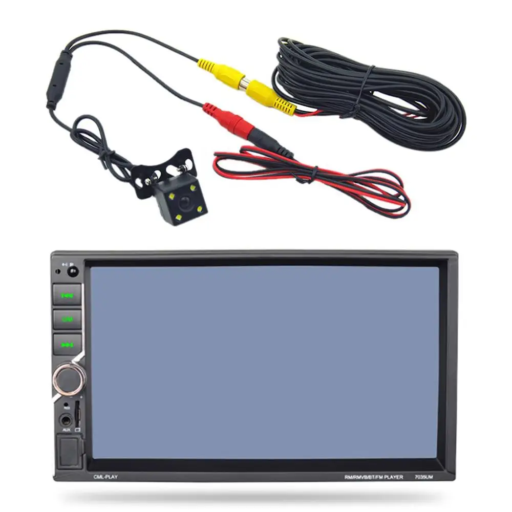 7 Inch Big Screen Car Player Mp5 Wireless Call Driving Recorder Reversing Image Fm Dual Camera Car Player with camera
7 Inch Big Screen Car Player Mp5 Wireless Call Driving Recorder Reversing Image Fm Dual Camera Car Player with camera
