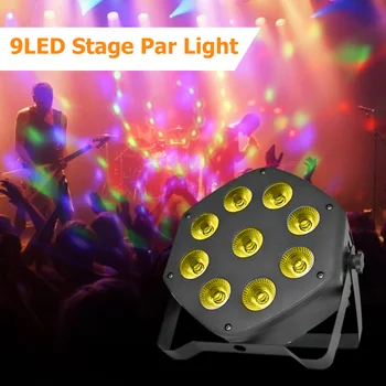 Rotating Disco Projection Stage Lamp 9LED 30W Remote Control Effect Par Lights for Small Paty KTV Stage Lighting
Rotating Disco Projection Stage Lamp 9LED 30W Remote Control Effect Par Lights for Small Paty KTV Stage Lighting