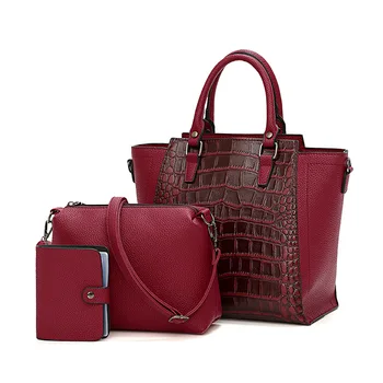 2020 new simple texture crocodile pattern mother and daughter bag three-piece handbag shoulder messenger bag fashion female bag
2020 new simple texture crocodile pattern mother and daughter bag three-piece handbag shoulder messenger bag fashion female bag
