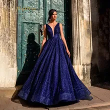 Blue Princess Evening Derss Long V-Neck Sleeveless Floor Length Backless Ruffles Prom Gowns Dresses Woman Party Night
Blue Princess Evening Derss Long V-Neck Sleeveless Floor Length Backless Ruffles Prom Gowns Dresses Woman Party Night