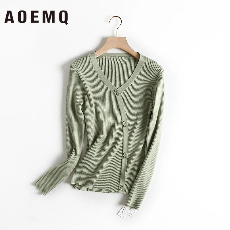 AOEMQ Fashion Sweaters 4 Colors Slim Tight Solid Striped Autumn Sweaters Cardigan Outwear Winter Sweaters Women Clothing
AOEMQ Fashion Sweaters 4 Colors Slim Tight Solid Striped Autumn Sweaters Cardigan Outwear Winter Sweaters Women Clothing