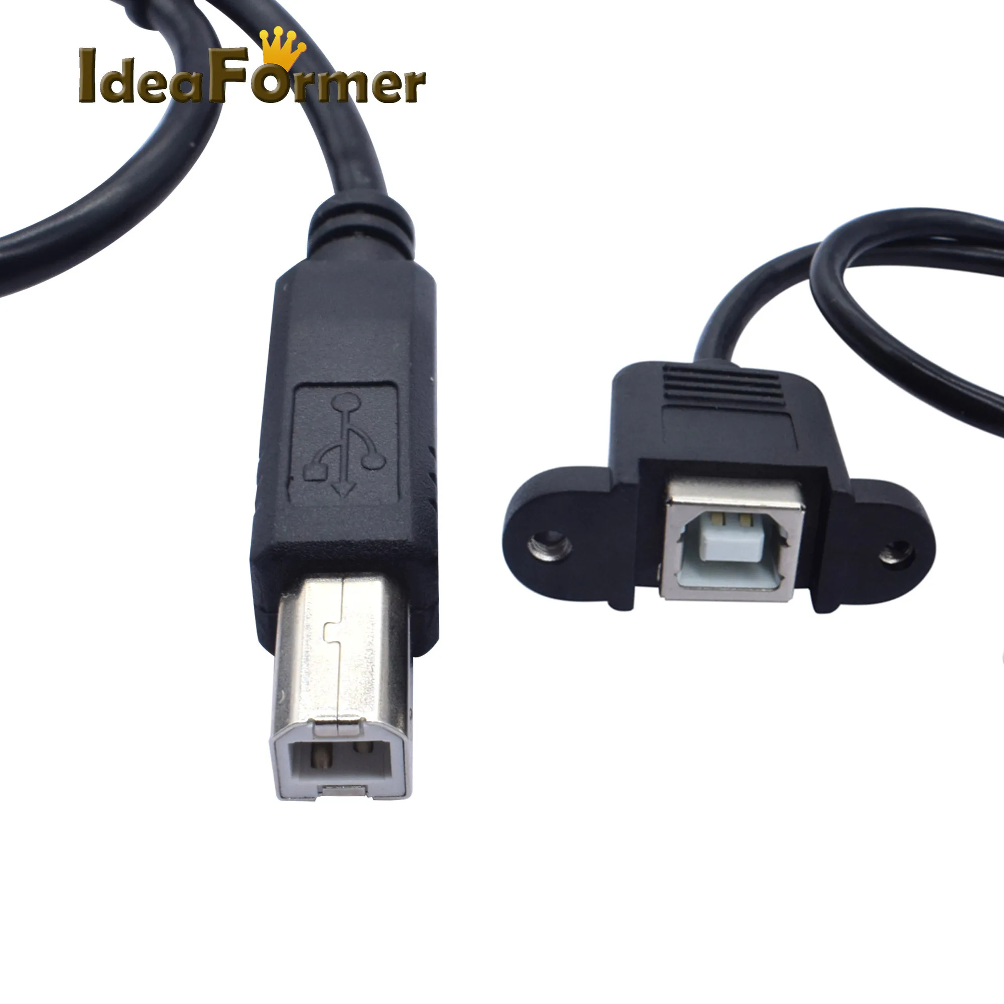 1 шт. внешний Удлинитель USB 2 0 типа B папа мама M/F длина кабеля для передачи данных 30