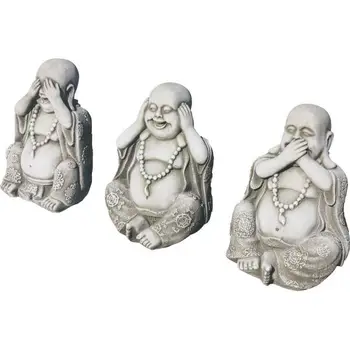 Figures decorative Set of Three Buddhas (Don 'T See Don 'T Hear and Says) 23cm. Concrete-Lifelike stone Moss
Figures decorative Set of Three Buddhas (Don 'T See Don 'T Hear and Says) 23cm. Concrete-Lifelike stone Moss