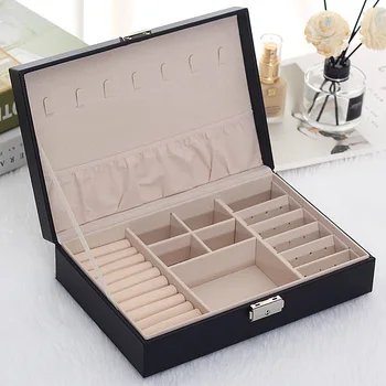 New Leather Jewelry Box Korean Version Of the Multi-layer Large-capacity Jewelry Storage Box Multi-function PU Jewel Case
New Leather Jewelry Box Korean Version Of the Multi-layer Large-capacity Jewelry Storage Box Multi-function PU Jewel Case