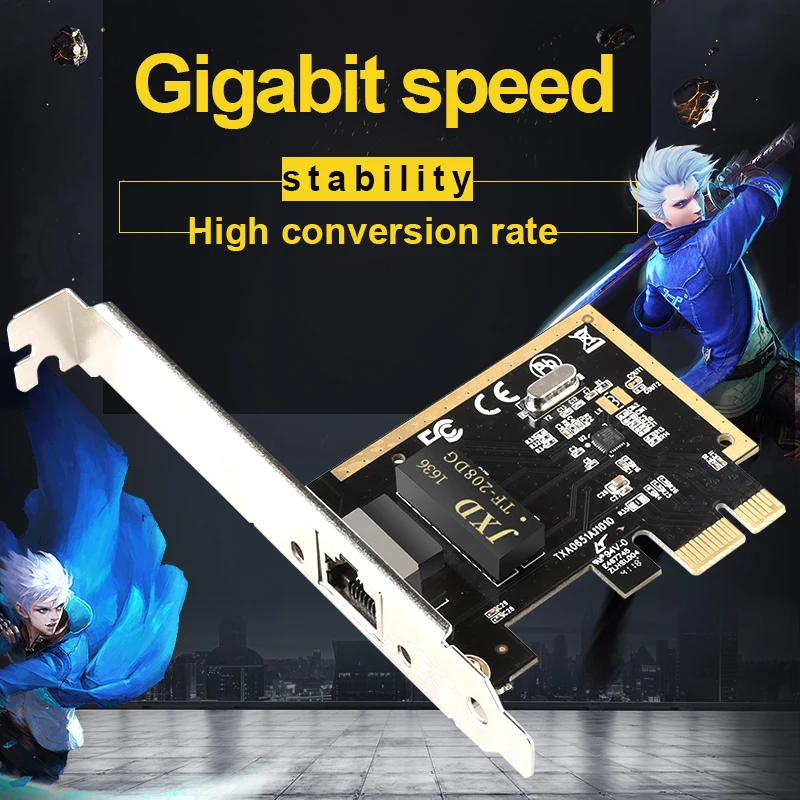 Household RTL8111H chipset PCI-E Gigabit network card 10/100/1000Mbps desktop wired Ethernet computer independent network card
Household RTL8111H chipset PCI-E Gigabit network card 10/100/1000Mbps desktop wired Ethernet computer independent network card