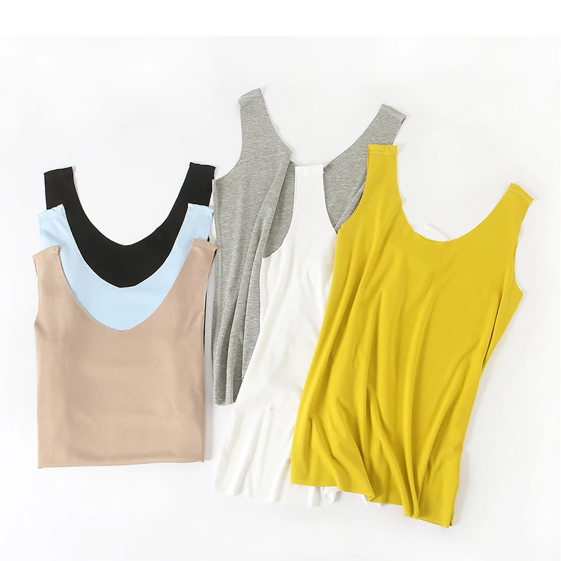 Summer Thin Section Ride Seamless Vest Ladies Strap Ladies Bottoming Shirt Outer Sleeveless Ice Silk Vest Women Vest
Summer Thin Section Ride Seamless Vest Ladies Strap Ladies Bottoming Shirt Outer Sleeveless Ice Silk Vest Women Vest