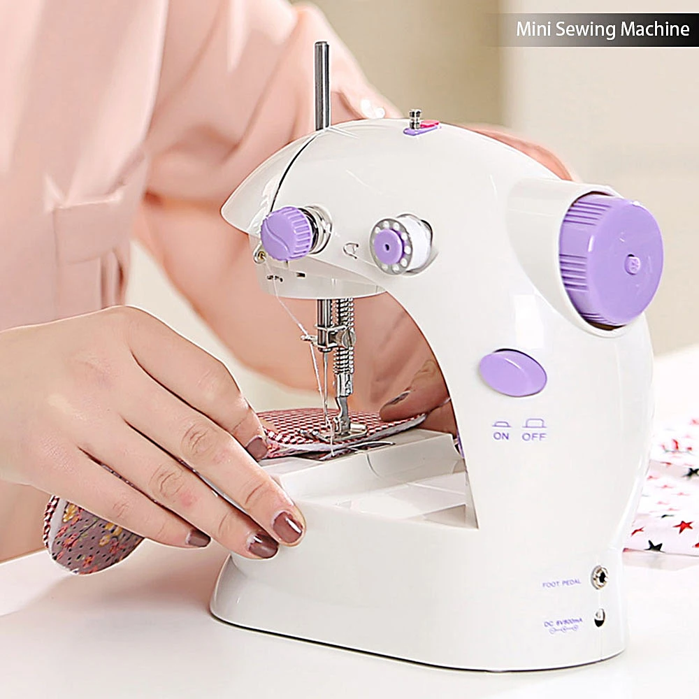 2020 Sewing Machine Mini Portable Household Night Light Foot Pedal Straight Line Hand Table Two Thread Kit Electric
2020 Sewing Machine Mini Portable Household Night Light Foot Pedal Straight Line Hand Table Two Thread Kit Electric