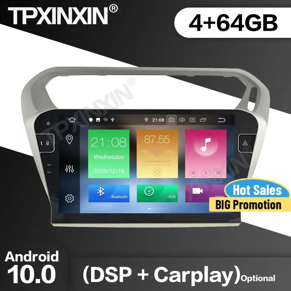 4+64G Car Radio 2 Din Stereo Receiver Android 10.0 For Peugeot 301 2013 2014 2015 2016 GPS Multimedia Player Recorder Head Unit
4+64G Car Radio 2 Din Stereo Receiver Android 10.0 For Peugeot 301 2013 2014 2015 2016 GPS Multimedia Player Recorder Head Unit