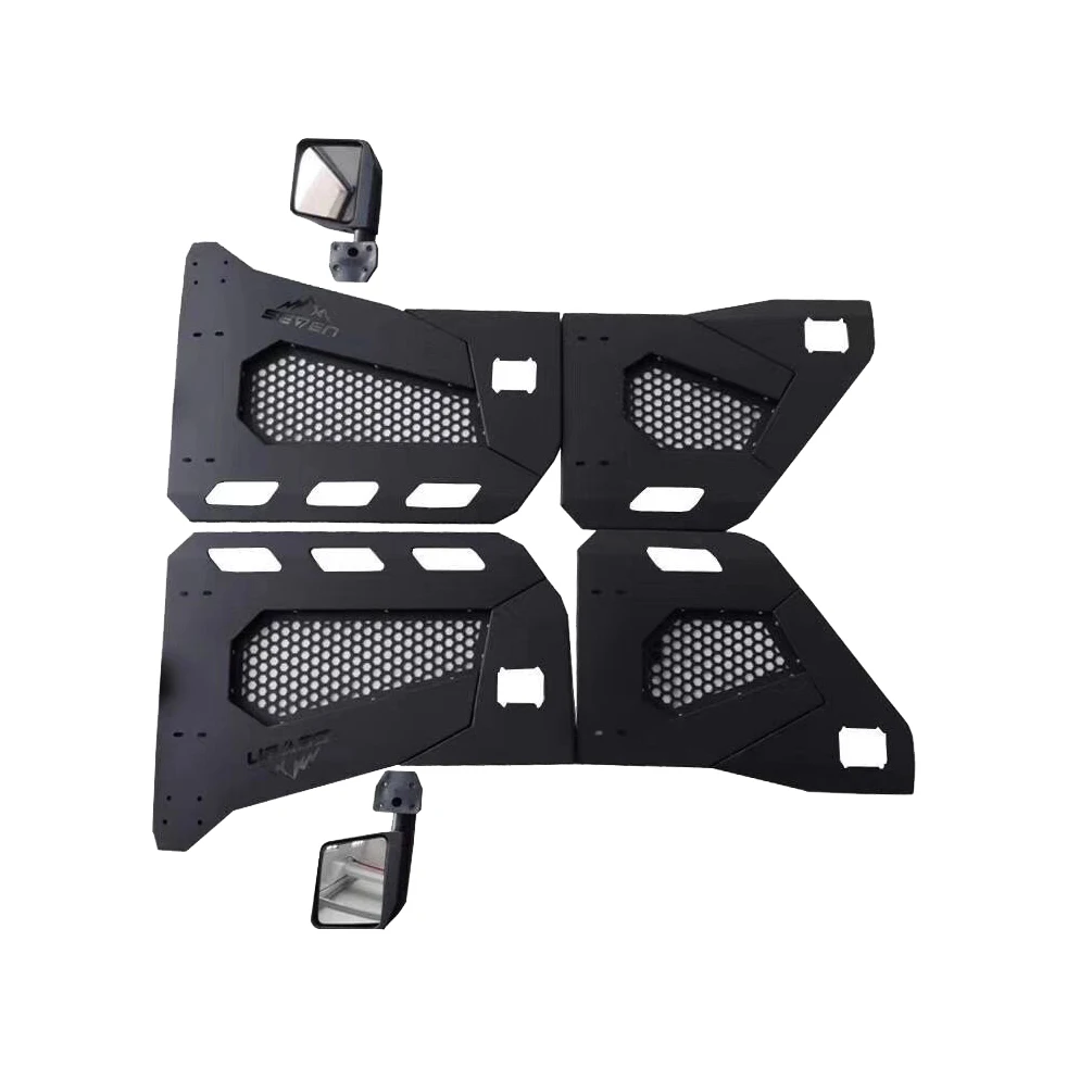 one set black steel half tube doors with side mirror for J eep wrangler jk 07-17 4 door
one set black steel half tube doors with side mirror for J eep wrangler jk 07-17 4 door