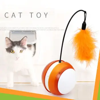 Tumbler Electric Funny Cat Stick Turntable Teasing Interactive Toy with Fluffy Feathers Portable Beautiful Interesting
Tumbler Electric Funny Cat Stick Turntable Teasing Interactive Toy with Fluffy Feathers Portable Beautiful Interesting